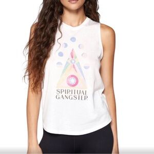 EUC Spiritual Gangster Evil Eye Moon Phases Muscle Tank top